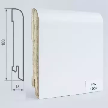 Плинтус Finitura Dekor Шпонированный 100х16 мм Дуб 1000